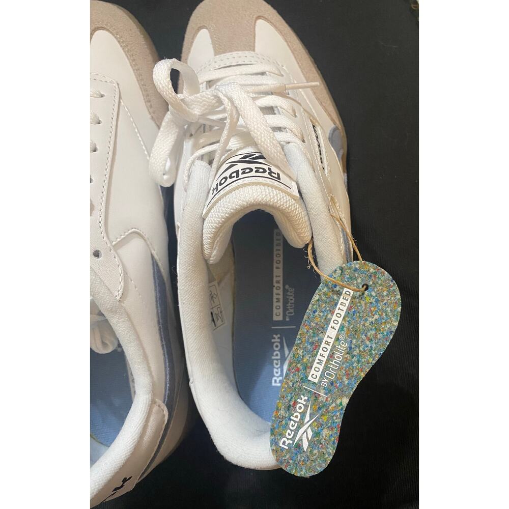 NIB Reebok FORTE lounger white LT BLUE Womens Sport Sneakers Ortholite Shoes 9M - Picture 11 of 12
